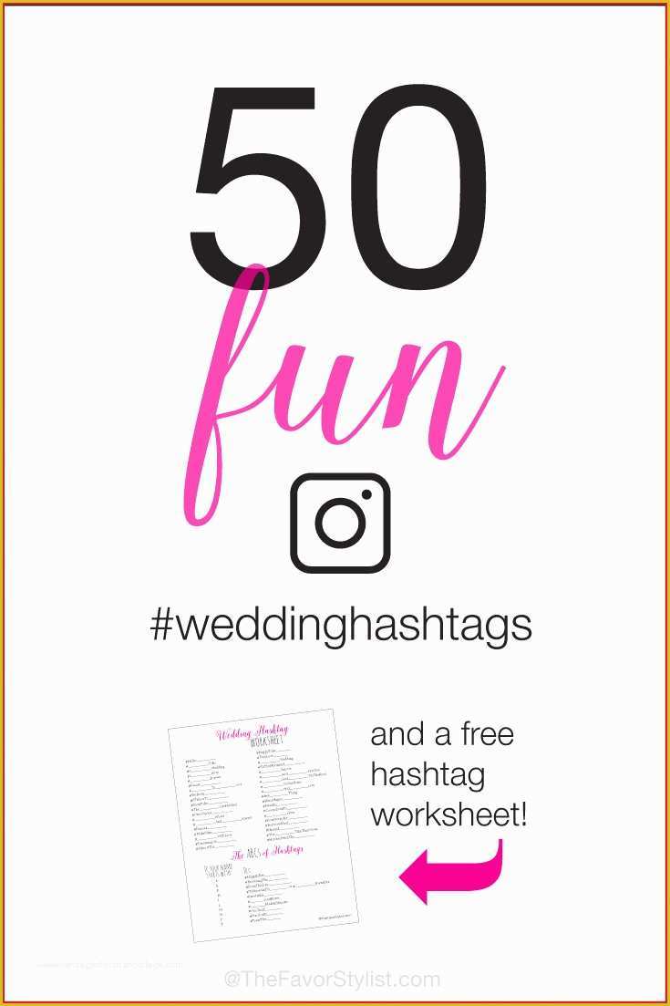 Wedding Hashtag Sign Template Free Of Unique Birthday Hashtag Generator Gallery Birthday