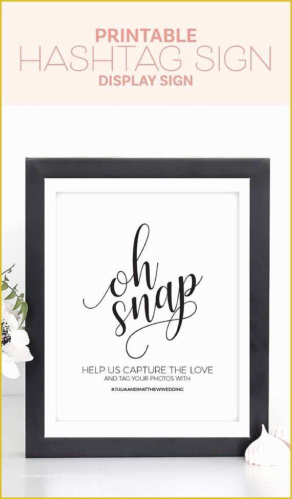 Wedding Hashtag Sign Template Free Of Wedding Hashtag Sign Template Free Fresh 15 Best Free