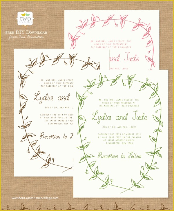 Wedding Invitation Design Templates Free Download Of 10 Free Printable Wedding Invitations Diy Wedding