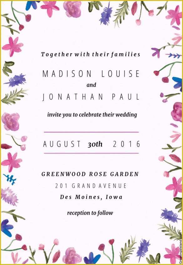 58 Wedding Invitation Design Templates Free Download