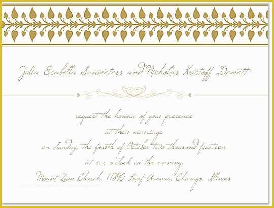 Wedding Invitation Design Templates Free Download Of Wedding Invitation Template Design [free Download]