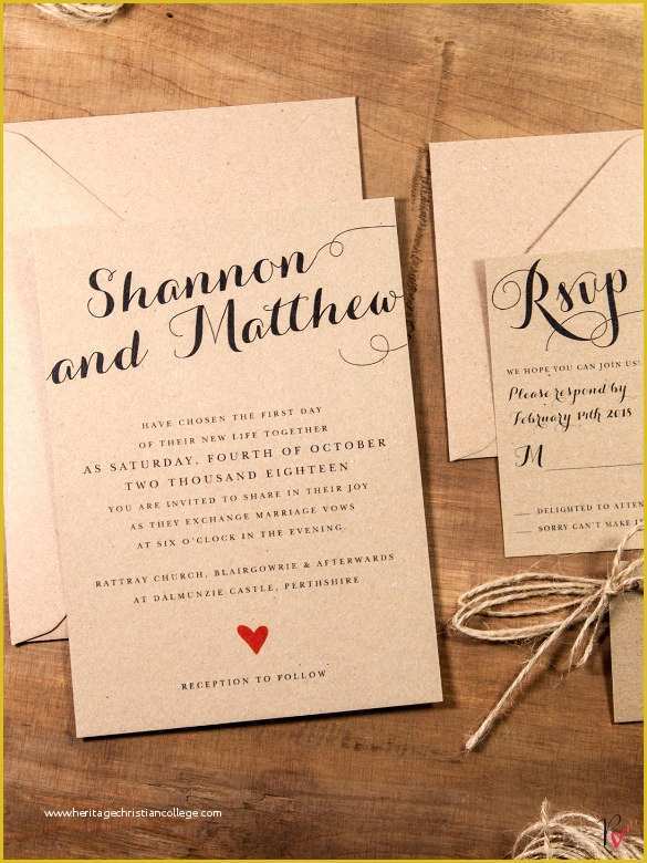 Wedding Invitation Samples Free Templates Of 28 Rustic Wedding Invitation Design Templates Psd Ai