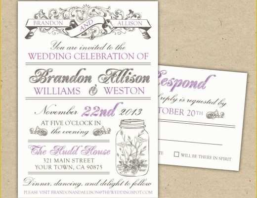 Wedding Invitation Samples Free Templates Of 30 Unique Vintage Wedding Invitations