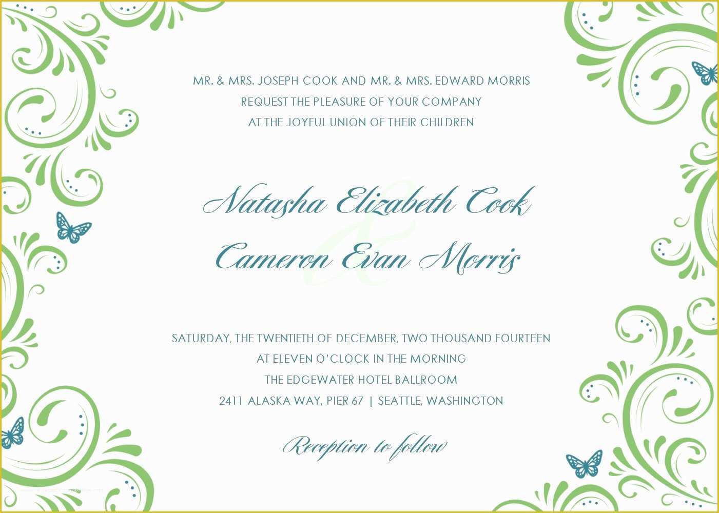 Wedding Invitation Samples Free Templates Of Applying the Wedding Planning Templates