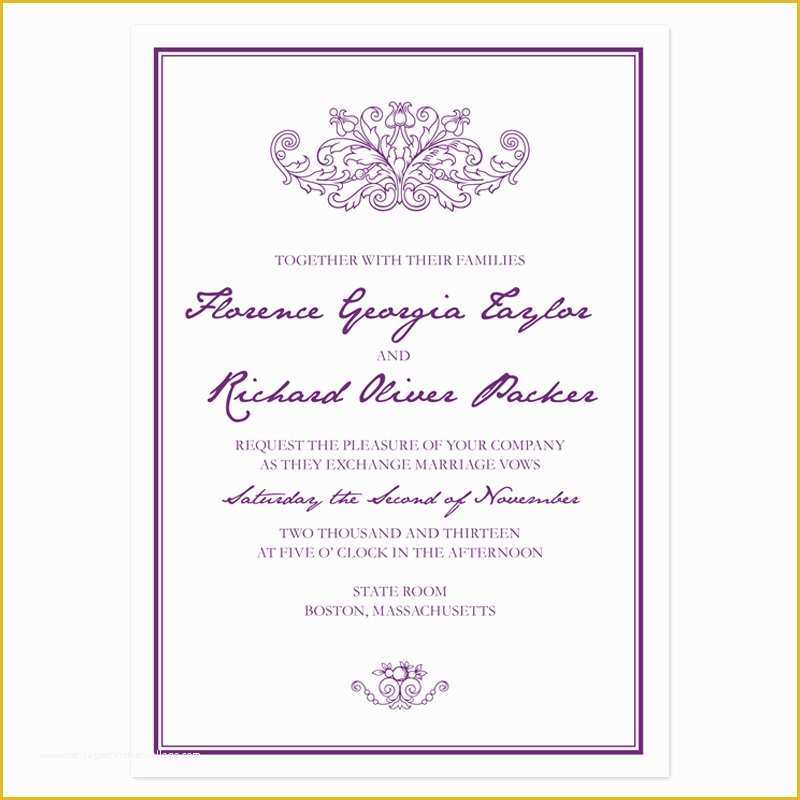 Wedding Invitation Samples Free Templates Of Sample Invitation Templates