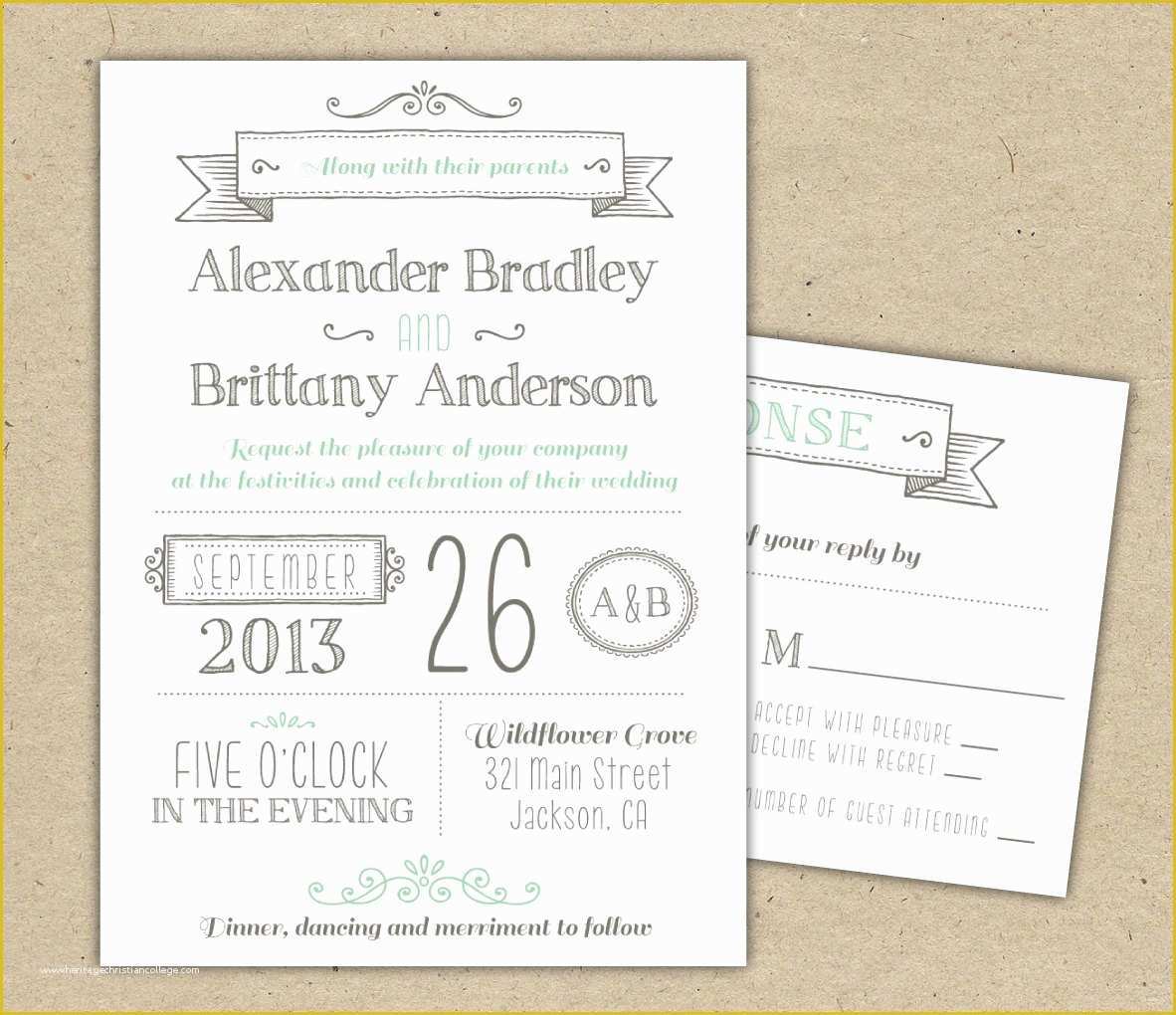 Wedding Invitation Samples Free Templates Of Wedding Invitation 1041 Sample Modern Invitation Template