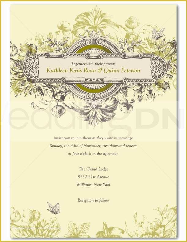 Wedding Invitation Templates Free Download Of Free Vintage Invitation Download – orderecigsjuicefo