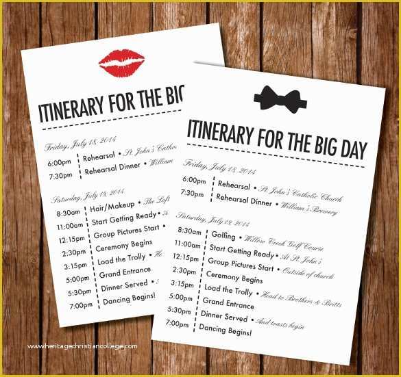 Wedding Itinerary Template Free Download Of 44 Wedding Itinerary Templates Doc Pdf Psd
