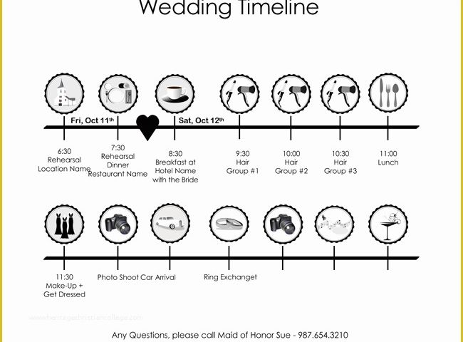 Wedding Itinerary Template Free Download Of 8 Free Wedding Itinerary Templates and Schedule Templates