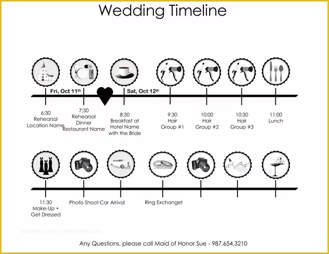 Wedding Itinerary Template Free Download Of 8 Free Wedding Itinerary Templates and Schedule Templates