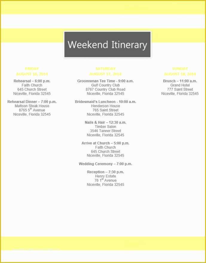 Wedding Itinerary Template Free Download Of Best 25 Wedding Itinerary Template Ideas On Pinterest