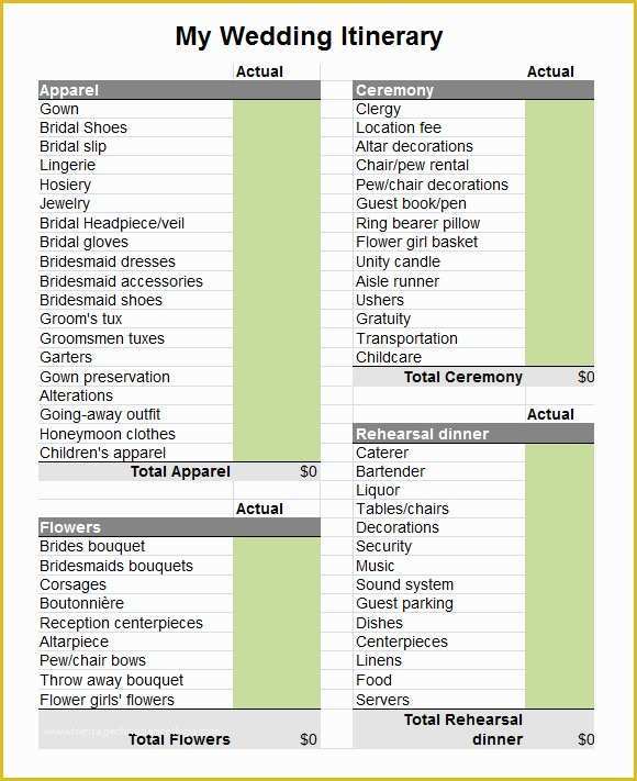 Wedding Itinerary Template Free Download Of Wedding Itinerary Template 8 Download Free Documents In