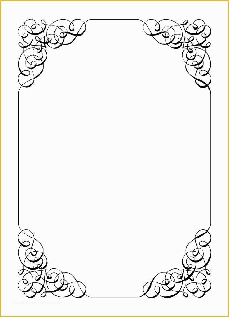 Wedding Letterhead Templates Free Of Borders and Frames