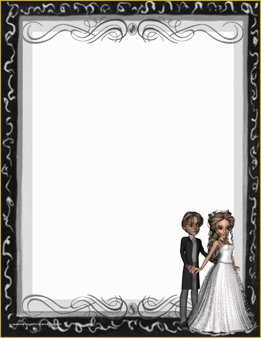 Wedding Letterhead Templates Free Of Bridal Shower Borders Free