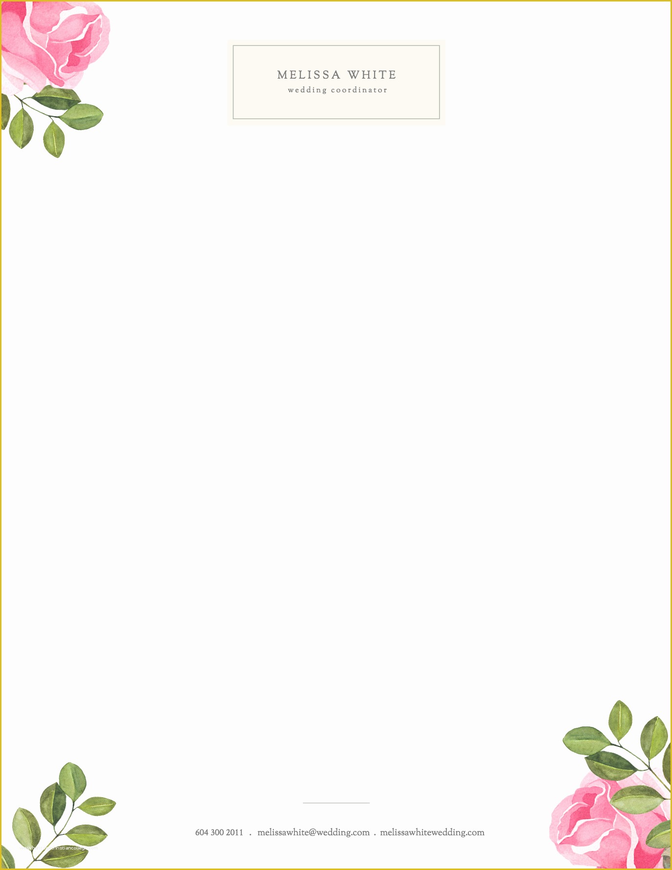 Wedding Letterhead Templates Free Of Free Letterheads Templates Design Your Letterheads From