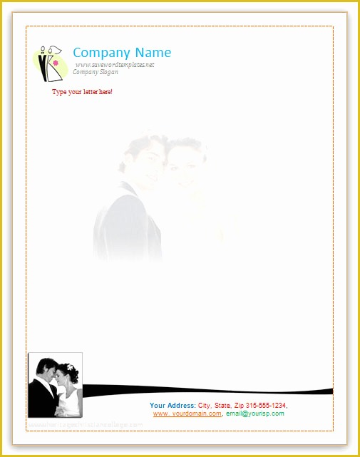 Wedding Letterhead Templates Free Of Search Results for “christmas Letter Template Free Address