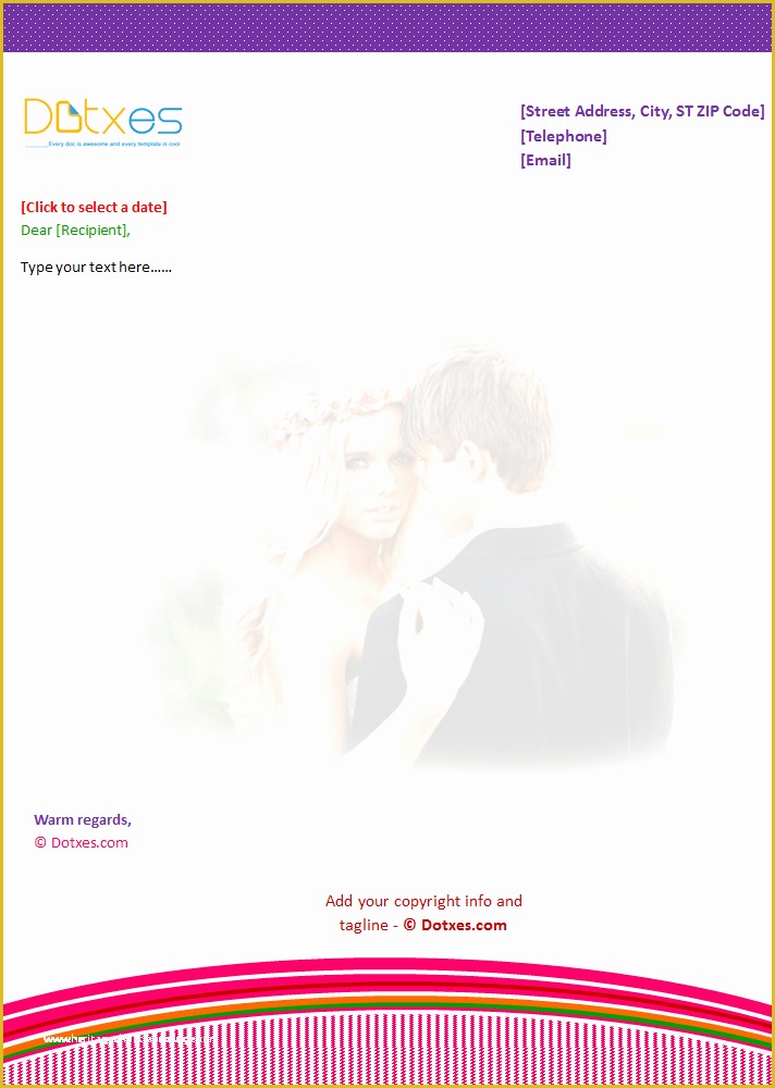 Wedding Letterhead Templates Free Of Wedding Letterhead Template Dotxes