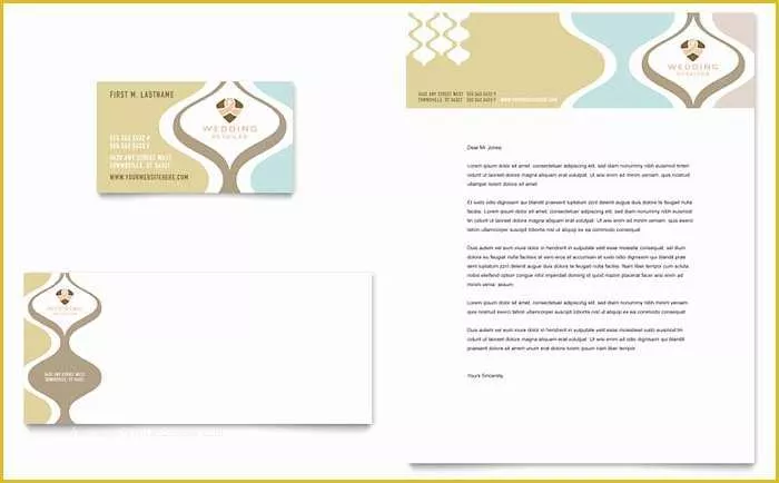 Wedding Letterhead Templates Free Of Wedding Store & Supplies Business Card & Letterhead