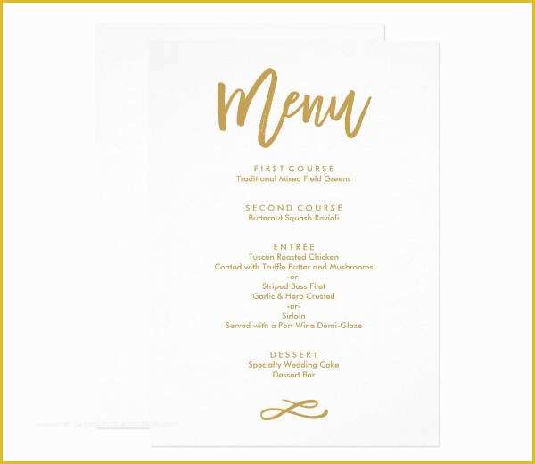 Wedding Menu Cards Templates for Free Of 10 Wedding Menu Cards Psd Eps Vector