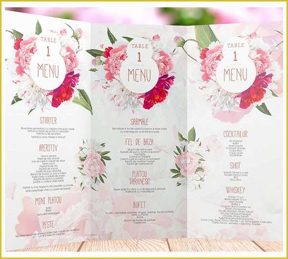 Wedding Menu Cards Templates for Free Of 6 Best Of Wedding Buffet Menu Template Printable