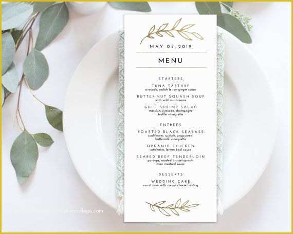 Wedding Menu Cards Templates for Free Of Best 25 Wedding Menu Template Ideas On Pinterest
