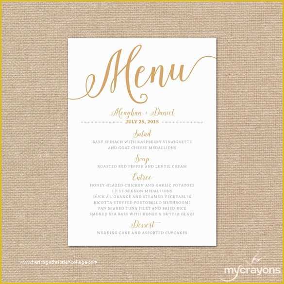 Wedding Menu Cards Templates for Free Of Sample Menu Card Template 29 Download In Psd Pdf Word