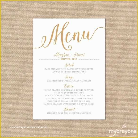 Wedding Menu Cards Templates for Free Of Sample Menu Card Template 29 Download In Psd Pdf Word