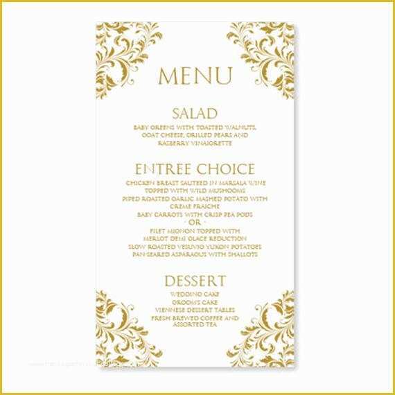 Wedding Menu Cards Templates for Free Of Wedding Menu Card Template Download by Diyweddingtemplates