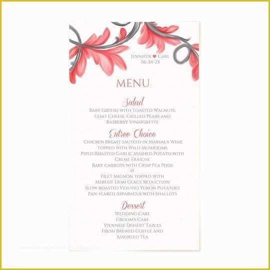 Wedding Menu Template Free Download Of Painted Wedding Menu Template Editable Text Destiny