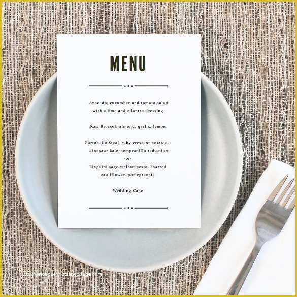 Wedding Menu Template Free Word Of Wedding Menu Template 31 Download In Pdf Psd Word