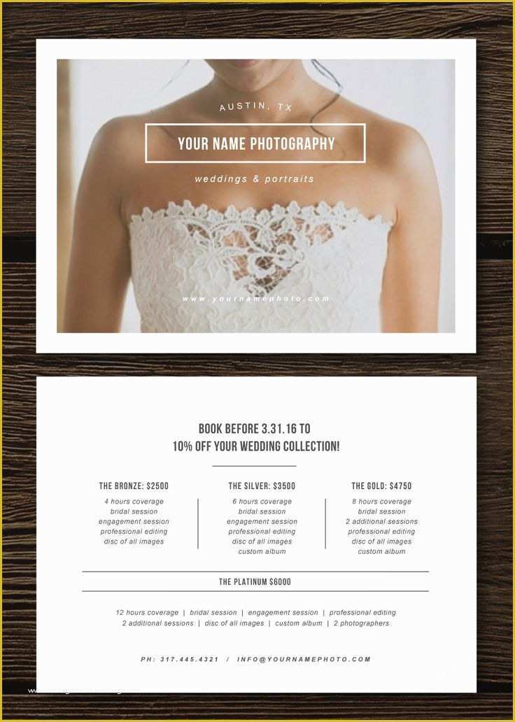 Wedding Photography Pricing Template Free Of Pricing Guide Flyer Template for Graphers Wedding