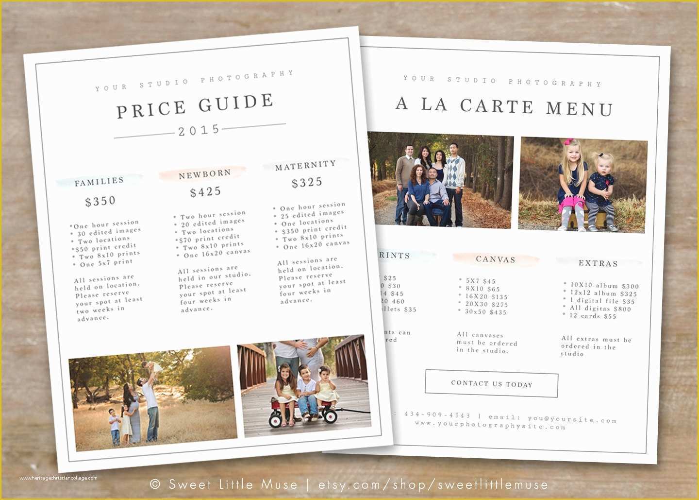 Wedding Photography Templates Free Of Graphy Price List Template Graphy Pricing Guide