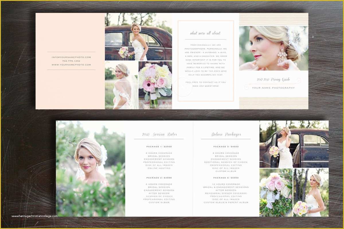 Wedding Photography Templates Free Of Pricing Guide Graphy Brochure Templates On Creative