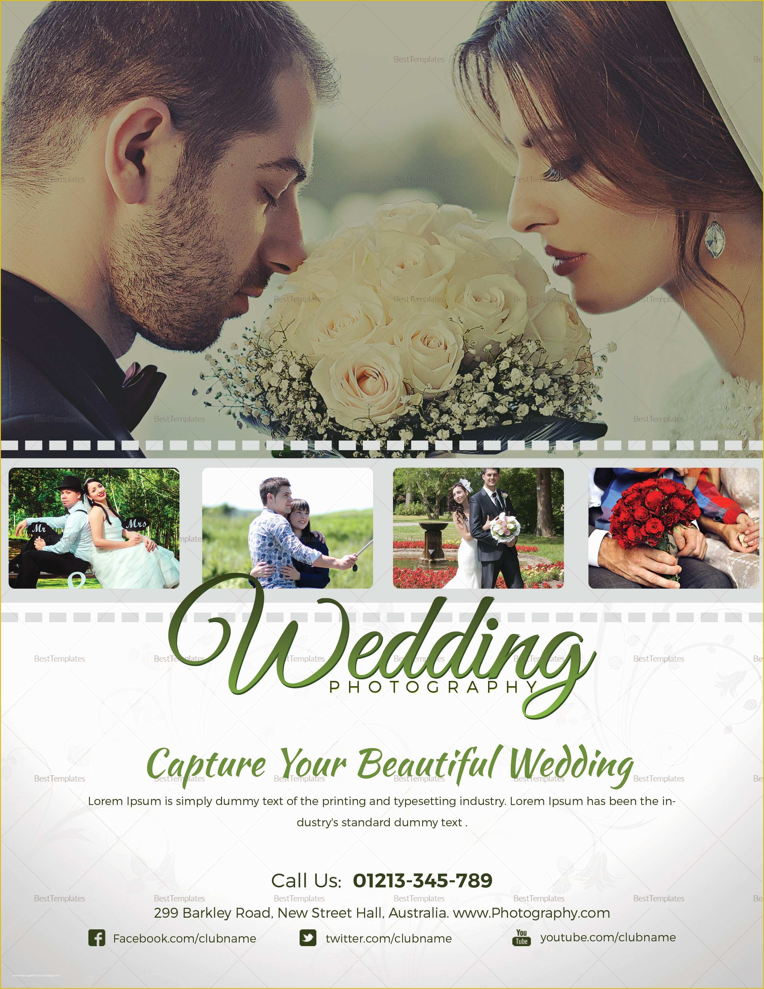 Wedding Photography Templates Free Of Wedding Graphy Flyer Design Template In Word Psd