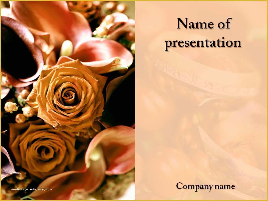 Wedding Ppt Templates Free Download Of Wedding Celebration Powerpoint Template for Impressive