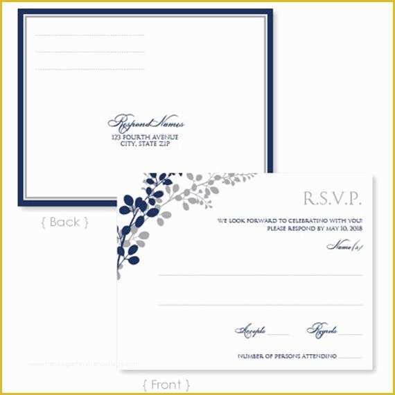 Wedding Rsvp Postcard Template Free Of Wedding Rsvp Postcard Template Instant Download by