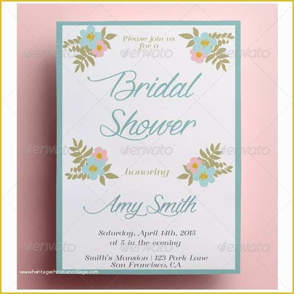 Wedding Shower Invitations Templates Free Download Of 21 Bridal Shower Invitations Psd Vector Eps Jpg