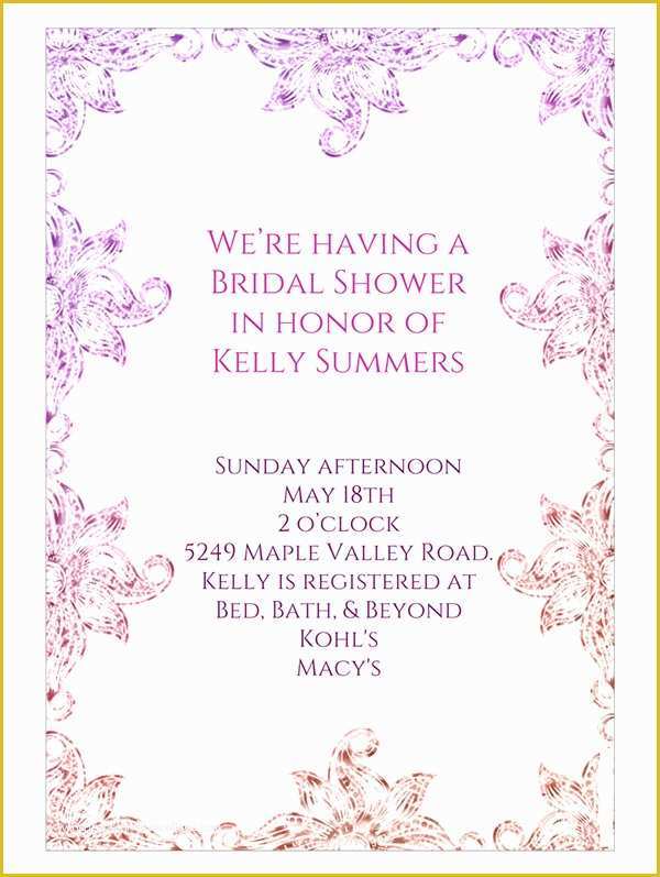 Wedding Shower Invitations Templates Free Download Of 22 Free Bridal Shower Printable Invitations All Free