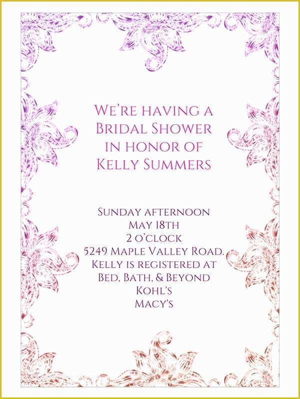 Wedding Shower Invitations Templates Free Download Of 22 Free Bridal Shower Printable Invitations All Free