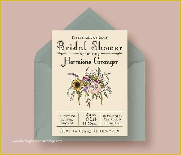 Wedding Shower Invitations Templates Free Download Of 25 Bridal Shower Invitation Templates Download Free