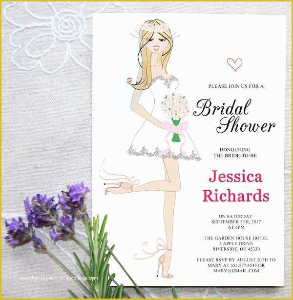 Wedding Shower Invitations Templates Free Download Of 26 Bridal Shower Invitation Templates Word Psd Ai