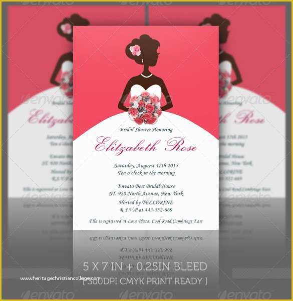 Wedding Shower Invitations Templates Free Download Of 30 Best Bridal Shower Invitation Templates