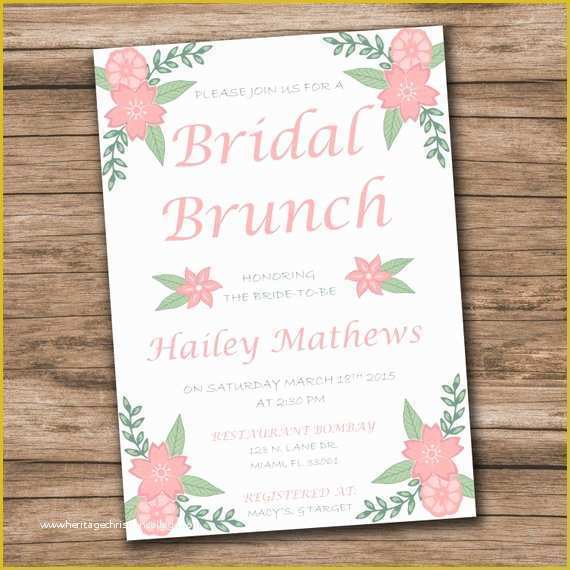 Wedding Shower Invitations Templates Free Download Of Bridal Shower Invitation Template Download Instantly