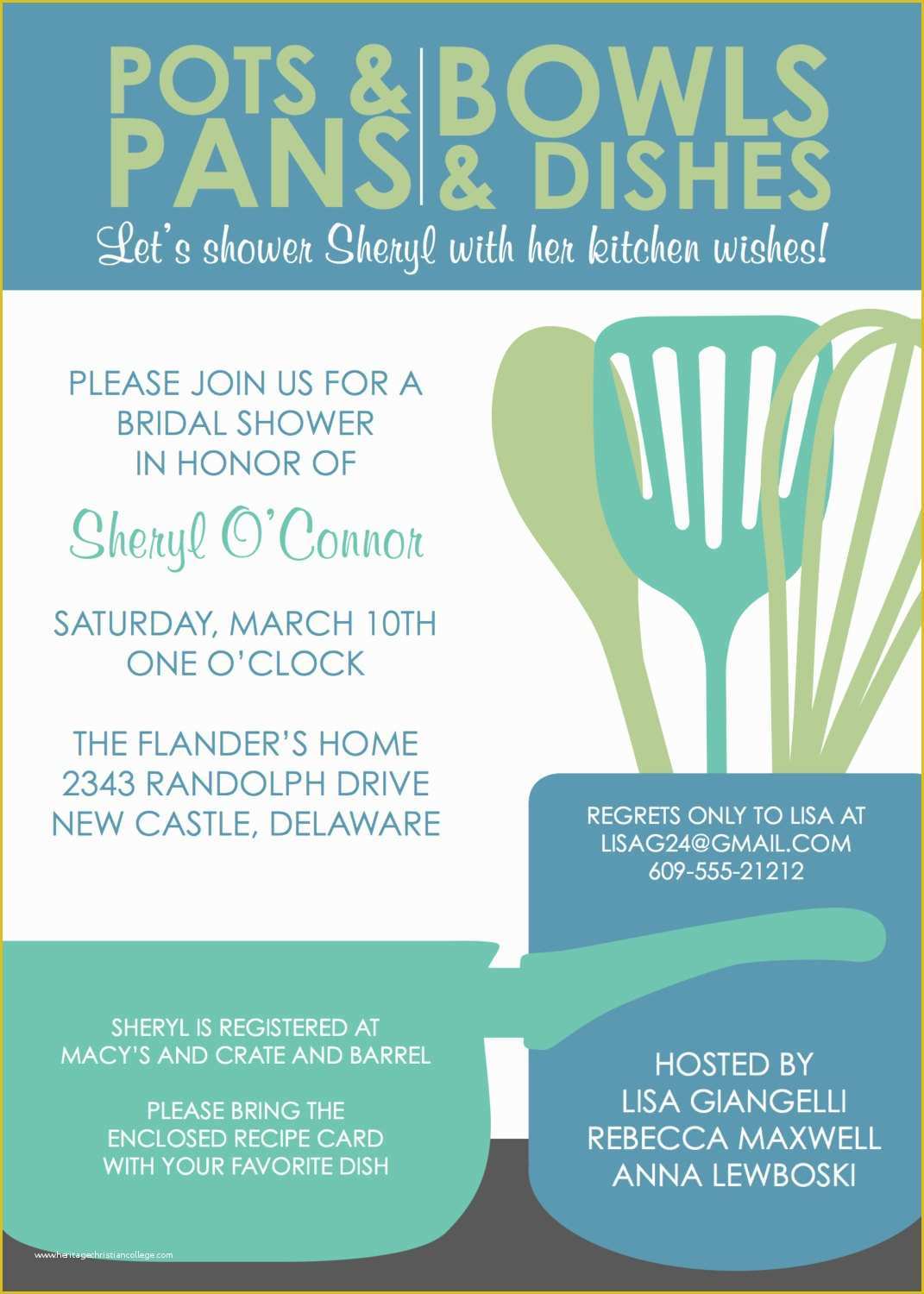 Wedding Shower Invitations Templates Free Download Of Bridal Shower Invitation Templates Kitchen Bridal Shower