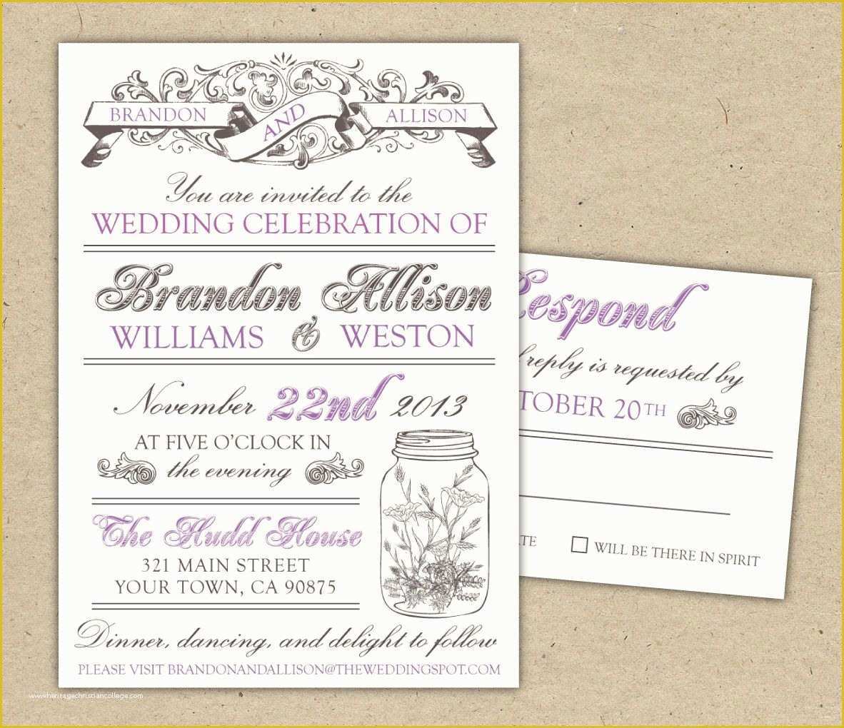 Wedding Templates Free Download Of Free Templates for Invitations