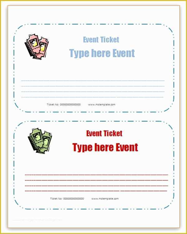 Wedding Ticket Template Free Of event Ticket Template