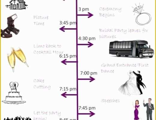 Wedding Timeline Template Free Of Wedding Day Timeline Template