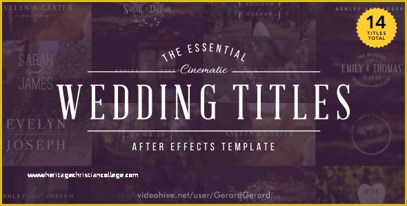 Wedding Video Intro Templates Free Of 50 Best after Effect Templates Of 2016 Envato