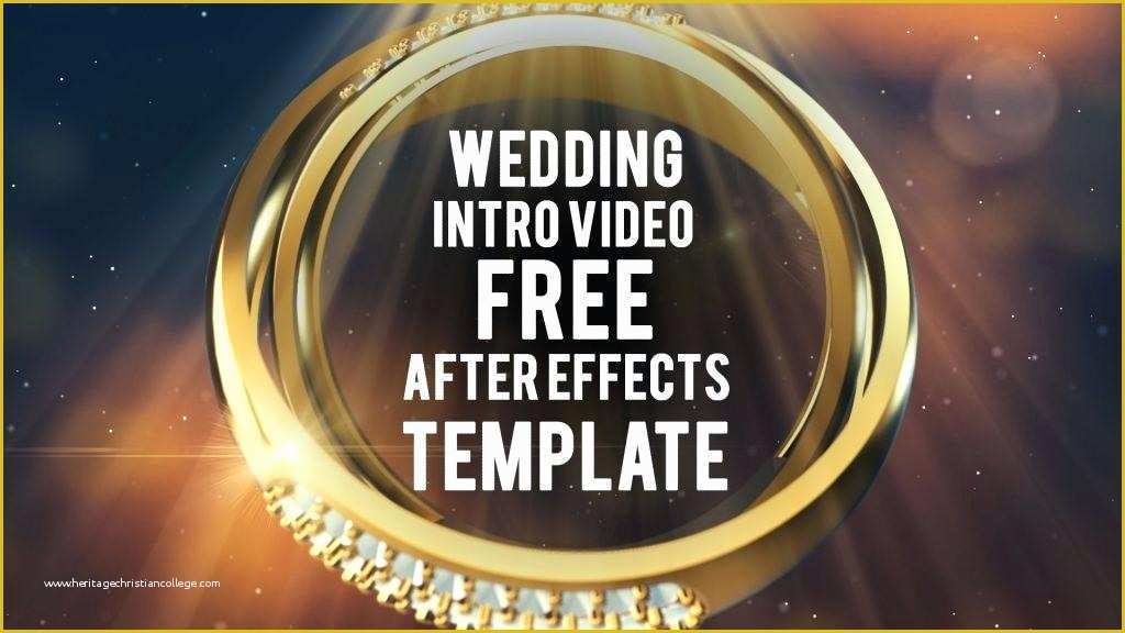 Wedding Video Intro Templates Free Of Wedding Intro Template