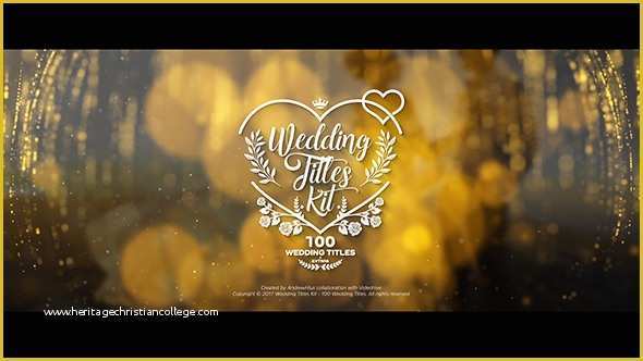 Wedding Video Intro Templates Free Of Wedding Titles Kit – 100 Titles Titles Envato